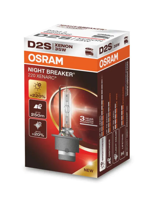 D2S 35W XENARC® NIGHT BREAKER® LASER +220% 3 Jahre Garantie* 1 St. OSRAM OSRAM