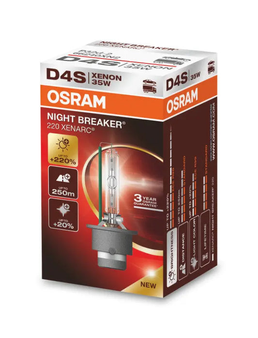 D4S 35W XENARC® NIGHT BREAKER® LASER +220% 3 Jahre Garantie* 1 St. OSRAM OSRAM