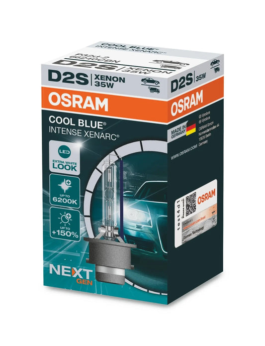 D2S 12V+24V 35W P32d-2 XENARC COOL BLUE INTENSE NextGen. 6200K +150% 1 St. OSRAM - Samsuns Group