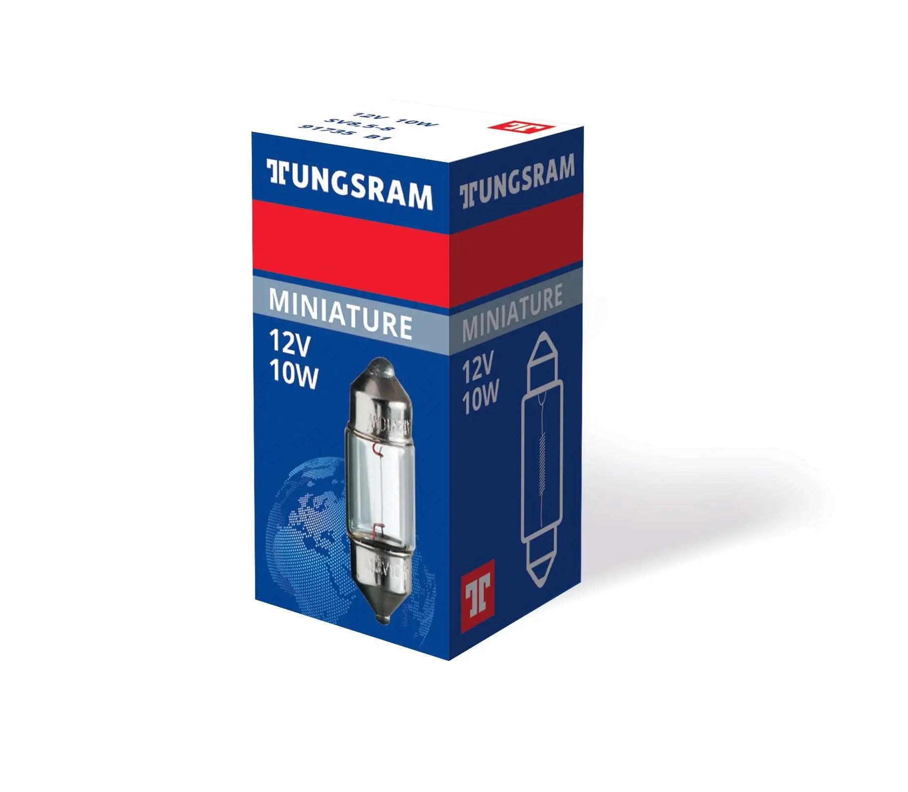 DIN 72601K 12V 10W SV8,5-8 Original range 1St Tungsram - Samsuns Group