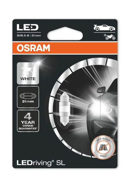 Festoon (31 mm) LEDriving SL White 6000K 12V Blister 1 st. OSRAM - Samsuns Group