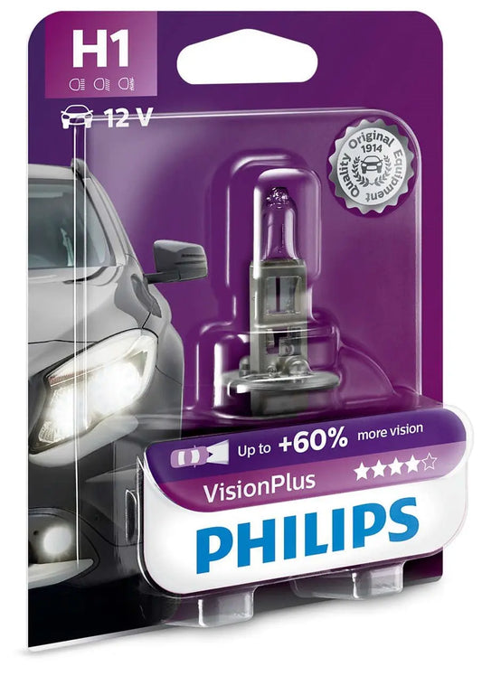 H1 12V 55W P14,5s Vision Plus +60% 1 St. Blister Philips - Samsuns Group