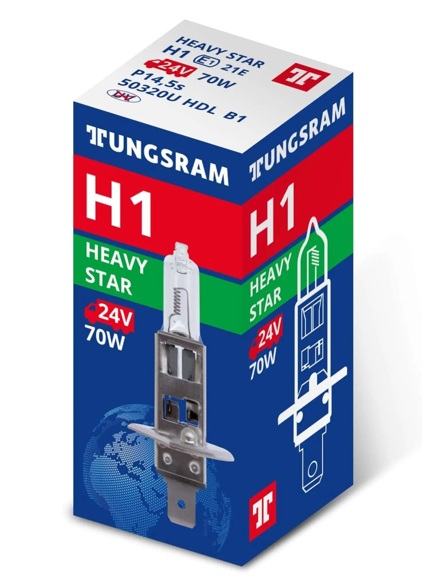 H1 24V 70W P14.5s Heavy Star 1 St. Tungsram - Samsuns Group