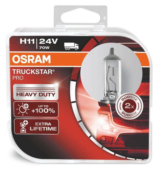 H11 24V 55W PGJ19-2 TRUCKSTAR PRO +100% mehr Licht Duobox OSRAM - Samsuns Group