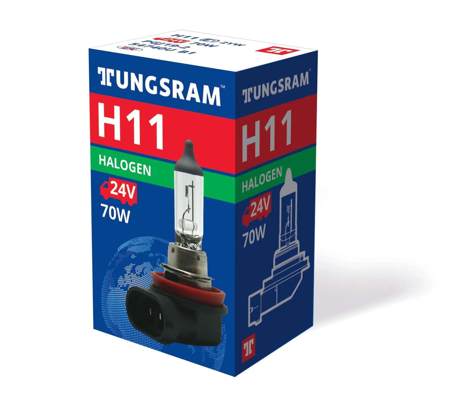 H11 24V 70W PJG19-2 Original range 1St Tungsram - Samsuns Group