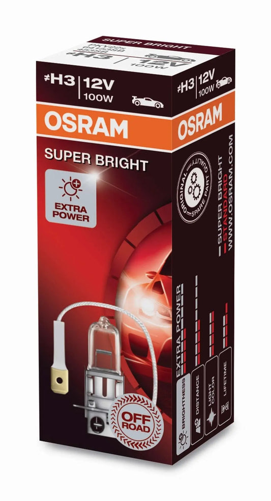 H3 12V 100W - SUPER BRIGHT PREMIUM OFF ROAD OSRAM - Samsuns Group