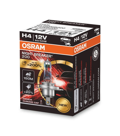 H4 12V 60/55W P43t NIGHT BREAKER® 200 +200% 1St. OSRAM - Samsuns Group