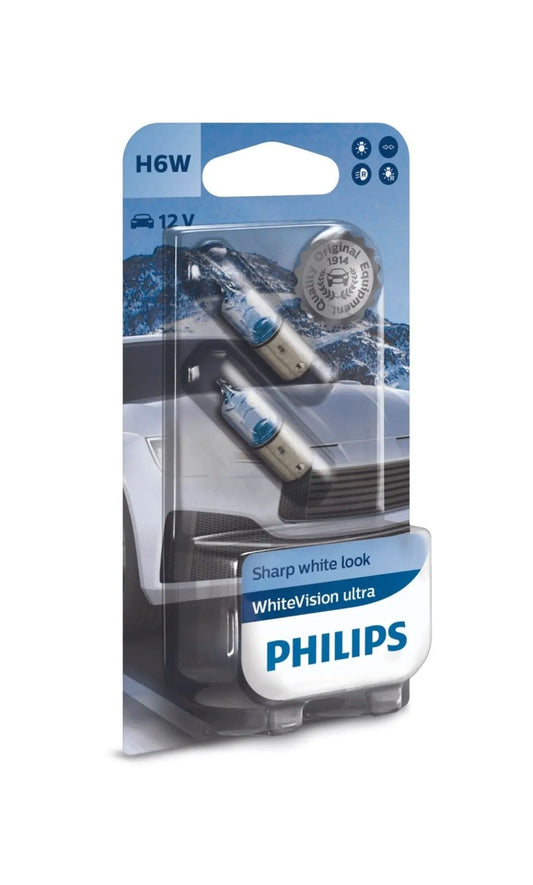 H6W 12V 6W BAX9s WhiteVision Ultra 2 St. Philips - Samsuns Group
