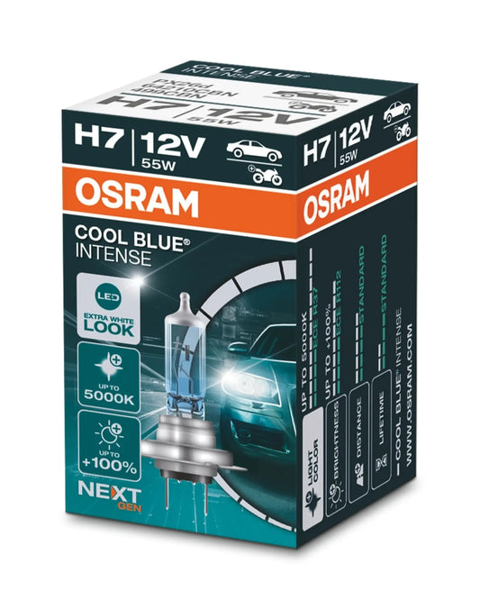 H7 12V 55W PX26d Cool Blue INTENSE NextGeneration 5000K +100% 1St OSRAM - Samsuns Group