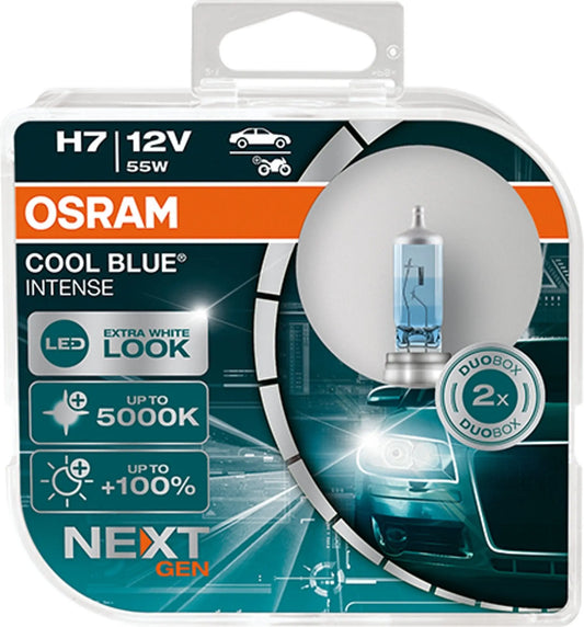 H7 12V 55W PX26d Cool Blue INTENSE NextGeneration 5000K +100% 2St OSRAM - Samsuns Group