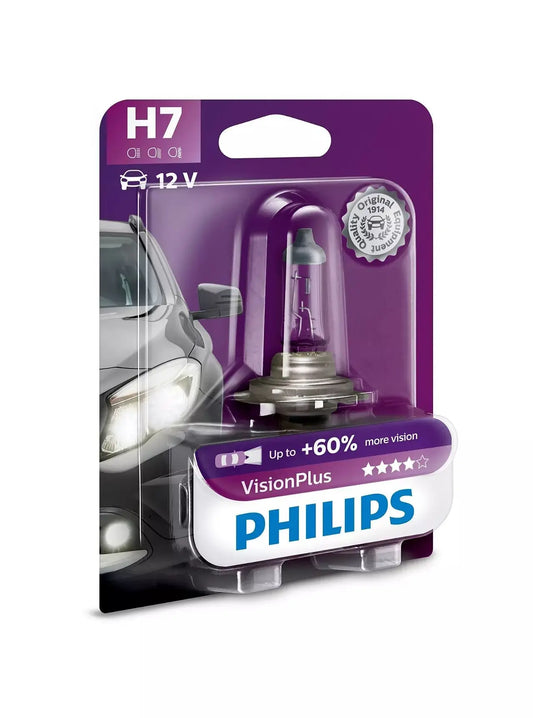 H7 12V 55W PX26d Vision Plus +60% 1 St. Blister Philips - Samsuns Group