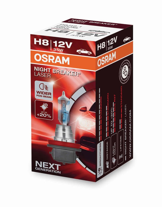 H8 12V 35W PGJ19-1 NIGHT BREAKER® LASER +150% mehr Helligkeit 1 st. OSRAM - Samsuns Group