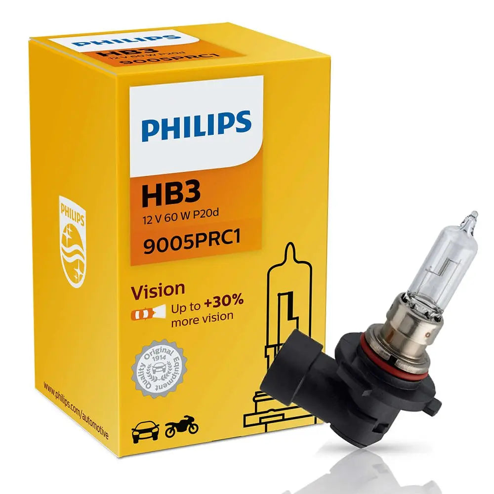 HB3 12V 65W P20d Vision +30% 1 St. Philips - Samsuns Group