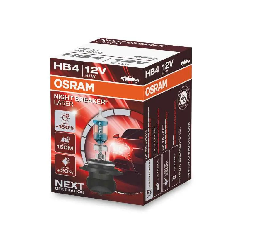 HB4 12V 51W P22s NIGHT BREAKER® LASER +150% mehr Helligkeit 1 st. OSRAM - Samsuns Group