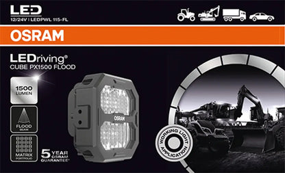 LEDriving® Cube PX1500 Flood - Profesionelles Licht 1 St. OSRAM - Samsuns Group