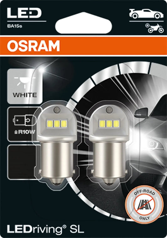 LEDriving® SL ~R10W BA15s 1.2W 12V 6000K 125 lm White 2 St. OSRAM - Samsuns Group