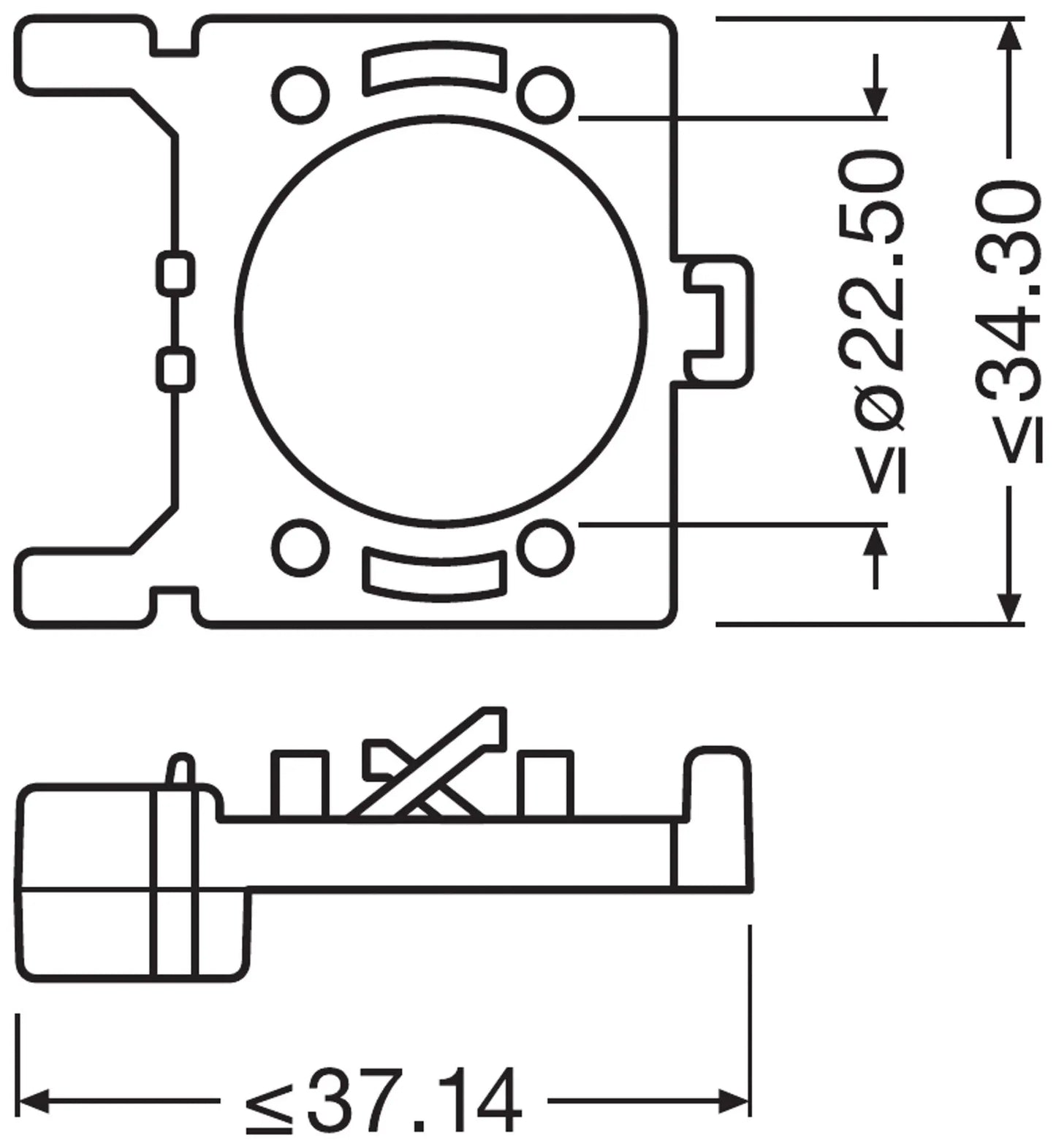Montagehalterung Adapter DA02 für NIGHT BREAKER LED H7-LED Focus 2 St. OSRAM - Samsuns Group