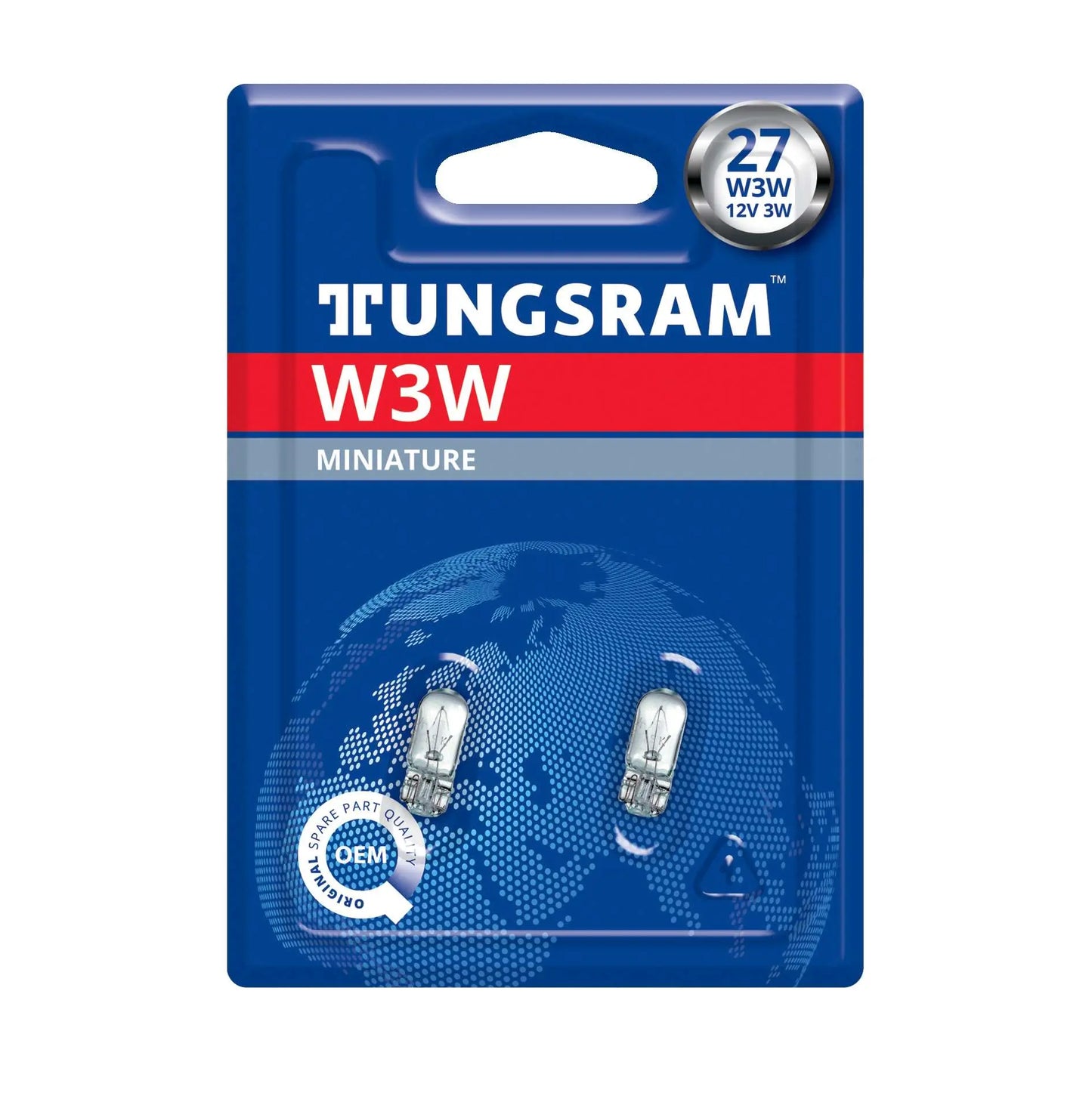 W3W 12V 3W W2,1x9,5d Standard 2St. Blister Tungsram - Samsuns Group